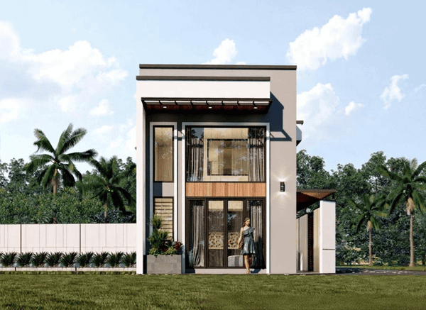Mẫu nhà 1 trệt 1 lửng đẹp tối giản nhưng tiện nghi