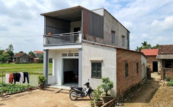 Mẫu nhà ống 2 tầng nông thôn 400 triệu