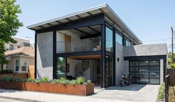 Mẫu nhà cấp 4 có gác lửng 5x16 hiện đại