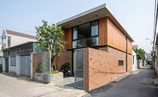 Mẫu nhà cấp 4 có gác lửng 5x16 mái bằng