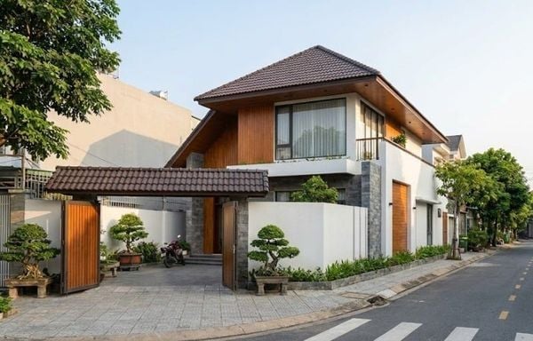 Mẫu nhà cấp 4 có gác lửng 5x16 mái Nhật