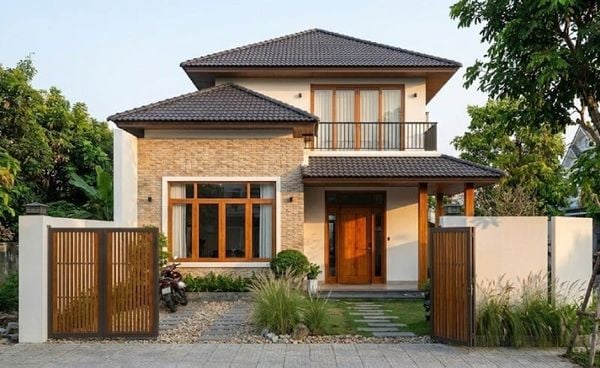 Mẫu nhà cấp 4 có gác lửng 5x16 mái Nhật
