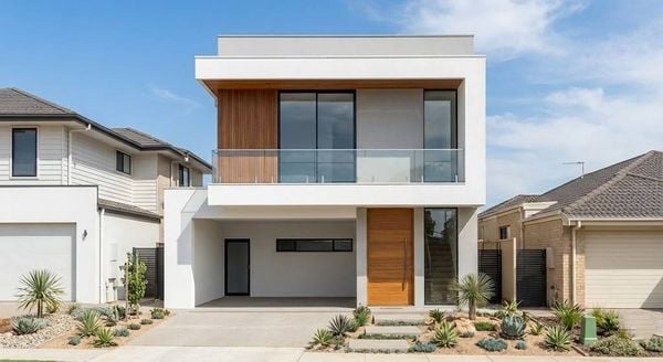 Mẫu nhà mặt tiền 7m 2 tầng mái bằng