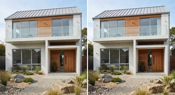 Mẫu nhà mặt tiền 7m 2 tầng hiện đại