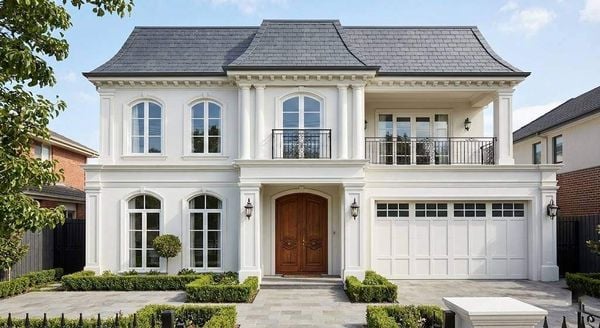 Mẫu nhà mặt tiền 7m 2 tầng tân cổ điển