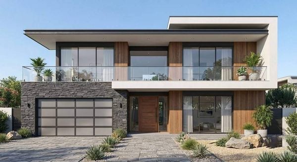 Mẫu nhà mặt tiền 7m 2 tầng hiện đại