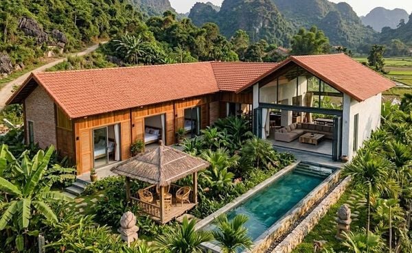 Nhà cấp 4 chữ L&nbsp;3 phòng ngủ 1 phòng khách rộng