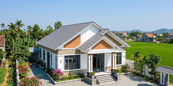 Mẫu nhà cấp 4 100m2 3 phòng ngủ ở nông thôn