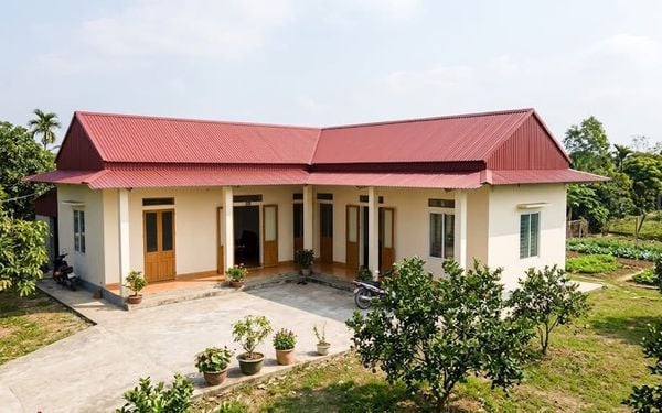 Mẫu&nbsp;nhà cấp 4 3 phòng ngủ 300 triệu hình chữ L