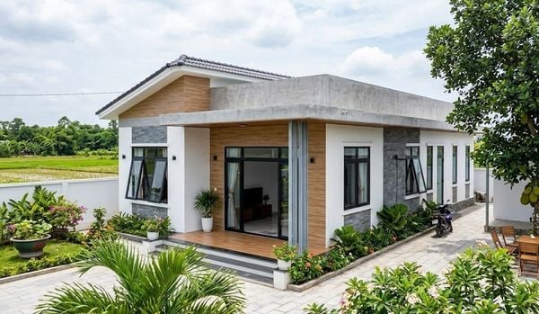 Mẫu nhà cấp 4 3 phòng ngủ hiện đại