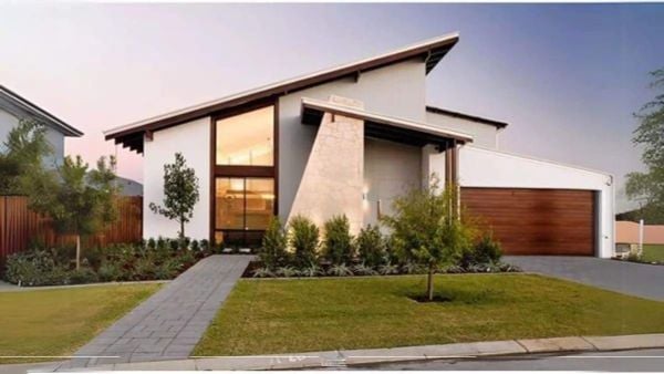 Mẫu nhà cấp 4 3 phòng ngủ mái lệch