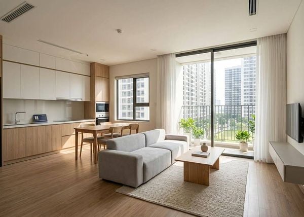 Nội thất&nbsp;Vinhomes Grand Park tối giản