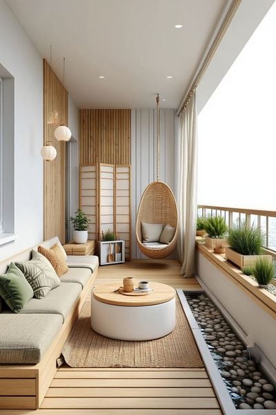 Trang trí ban công chung cư