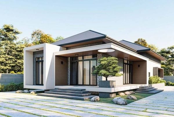 Lý do mẫu nhà cấp 4 100m2 3 phòng ngủ 1 thờ được ưa chuộng