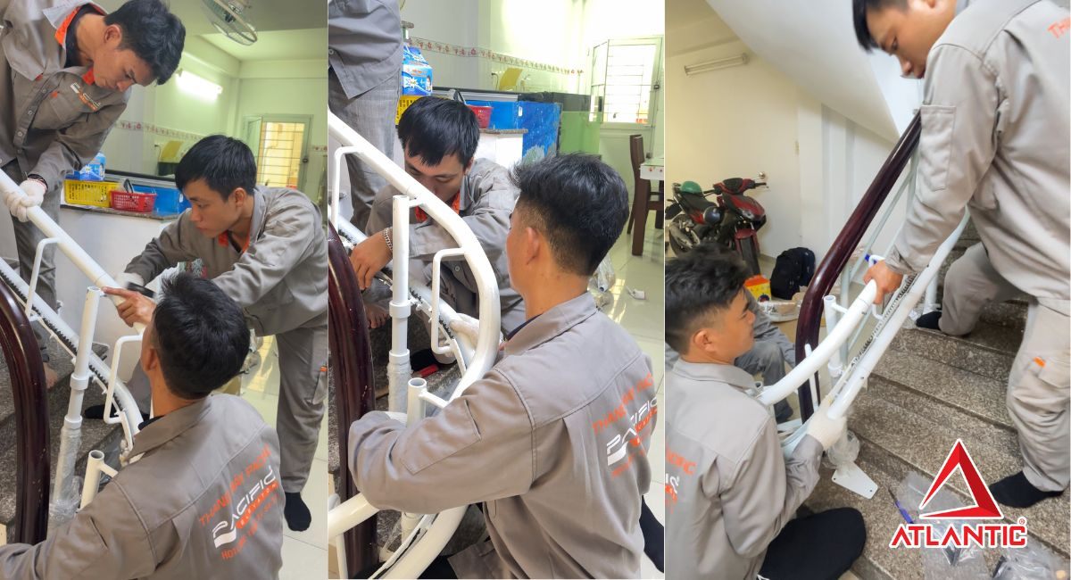 công ty Thang máy Pacific lắp đặt thang ghế stairlift