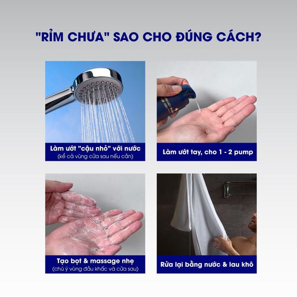 Cách dùng dung dịch vệ sinh nam