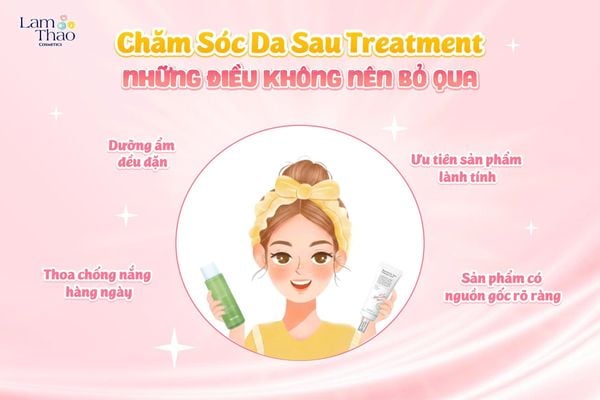 Cách Chăm Sóc Da Sau Treatment