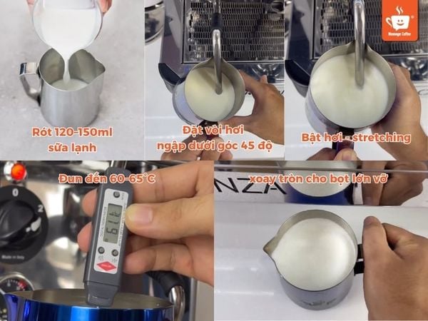 Phương pháp tạo bọt pha Flat White