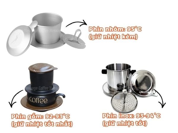 3 loại phin pha Fine Robusta