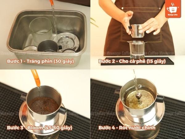 5 bước pha phin Fine Robusta