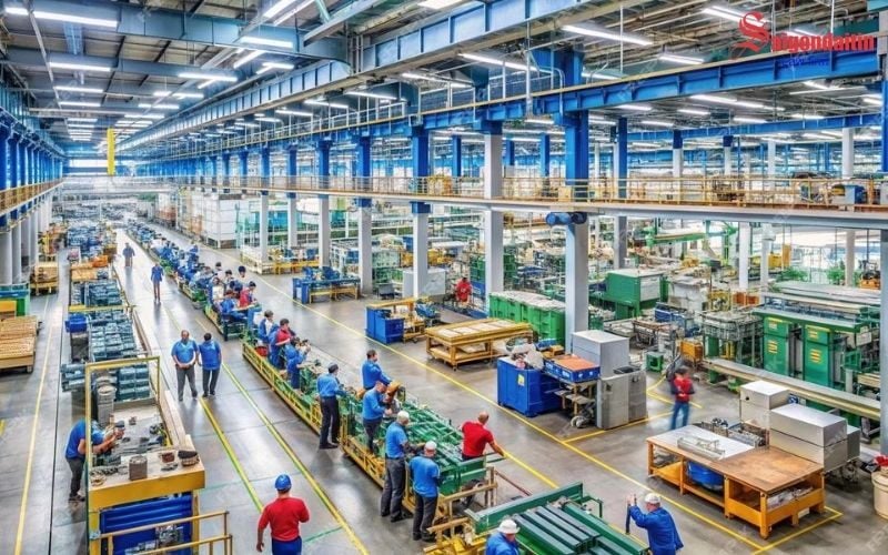 đồ họa miêu tả thuê nhà xưởng tại Việt Nam lưu ý các pháp lý cho doanh nghiệp FDI