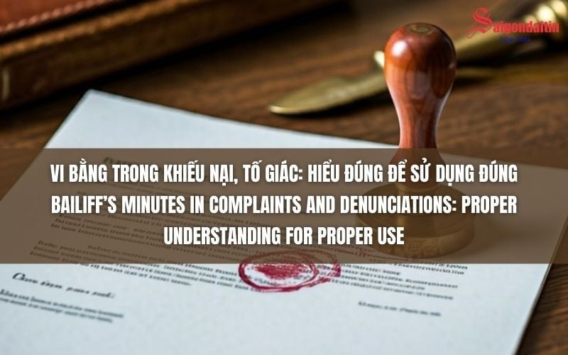 đồ họa miêu tả vi bằng trong khiếu nại tố cáo