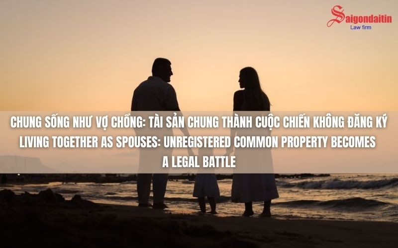 đồ họa miêu tả chung sống như vợ chồng: tài sản chung trở thành cuộc chiến không đăng ký