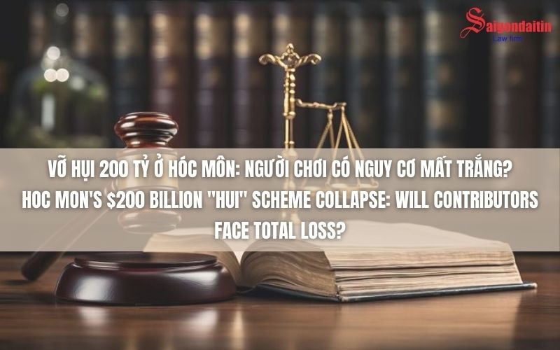 đồ họa miêu tả vỡ hụi 200 tỷ ở Hóc Môn