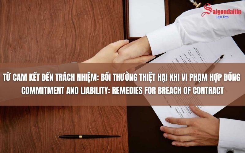 đồ họa miêu tả bồi thường thiệt hại khi vi phạm hợp đồng