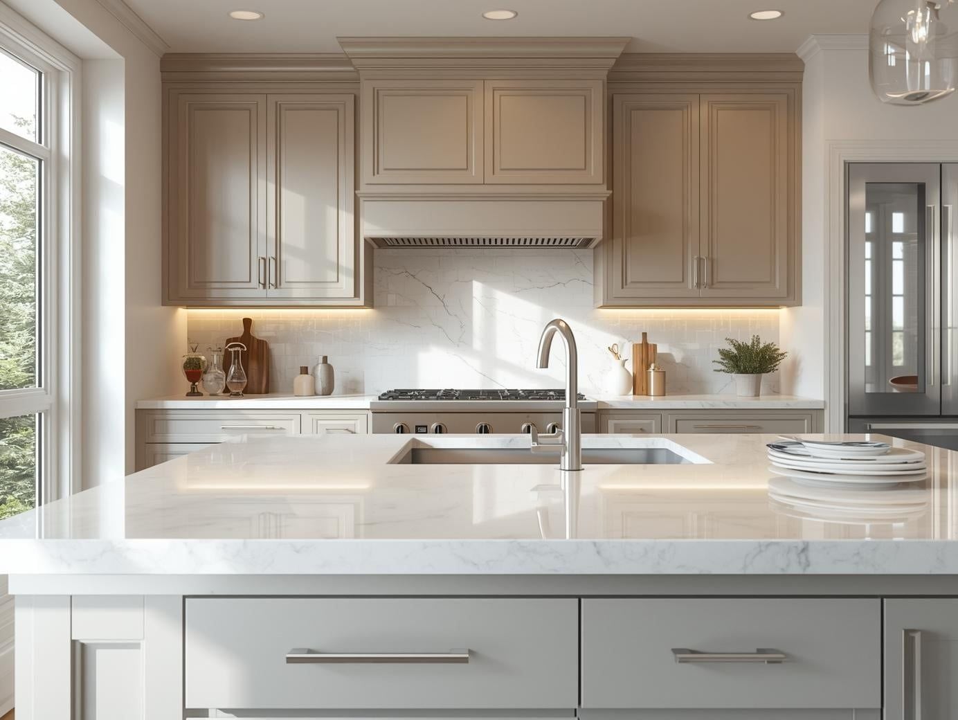 White Quartz Kitchen Design: When and Where to Use It – VICCORP