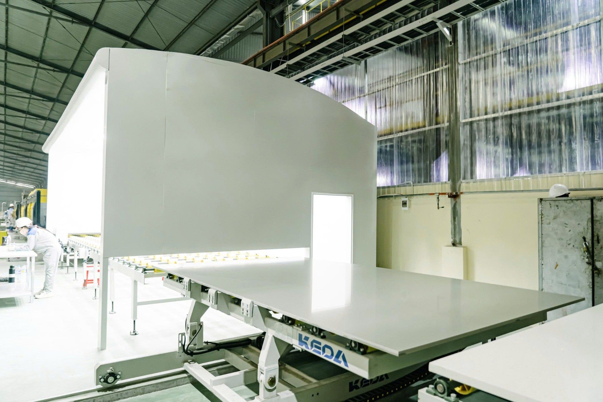Industrial Scale Slab Production with Batch Consistency