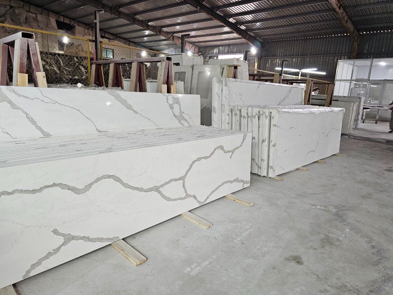 Industrial hygiene and NSF compliance for quartz table tops cut to size