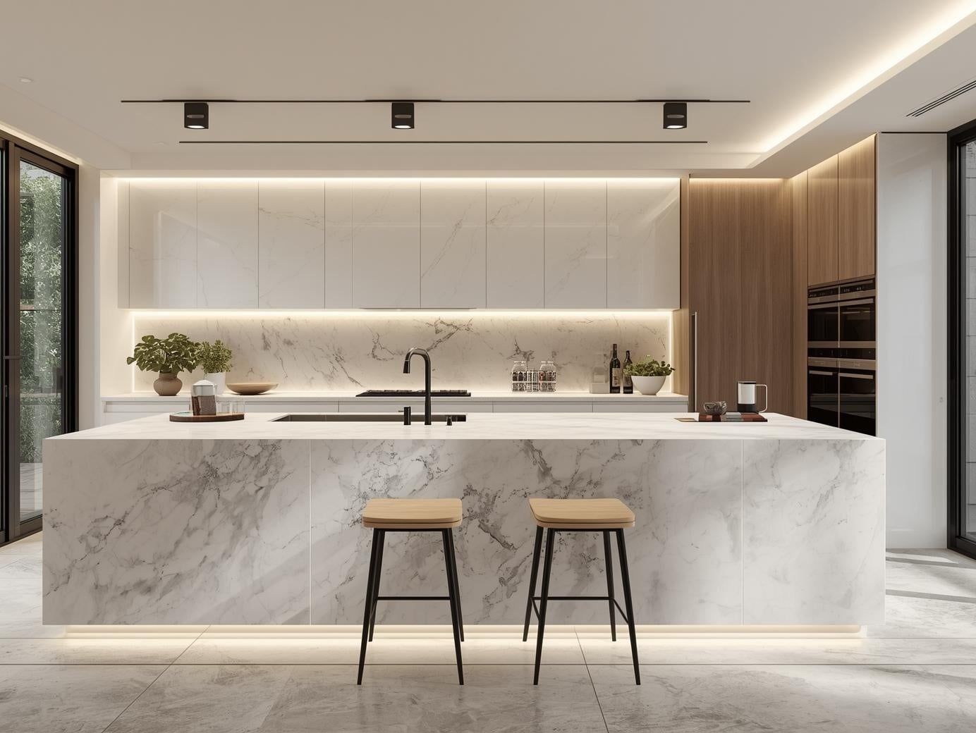Where White Quartz Works Best in the Kitchen