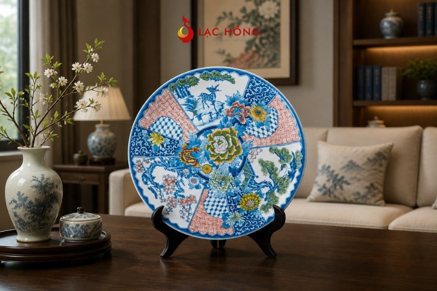 Đĩa cảnh in logo quà tặng