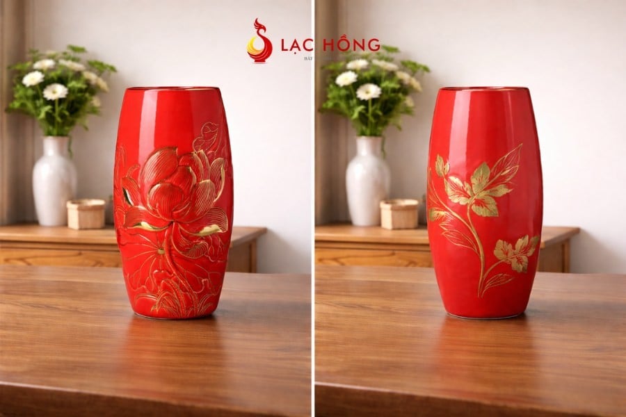 Bình hoa gốm sứ Bát Tràng hàng thật và hàng nhái