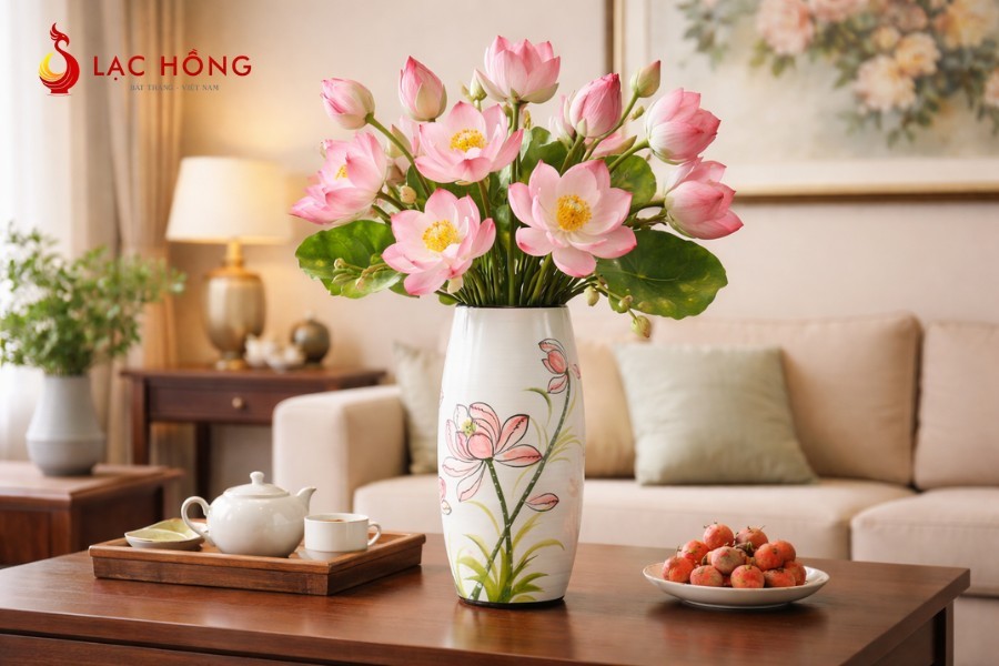 Bình hoa gốm trang trí nội thất