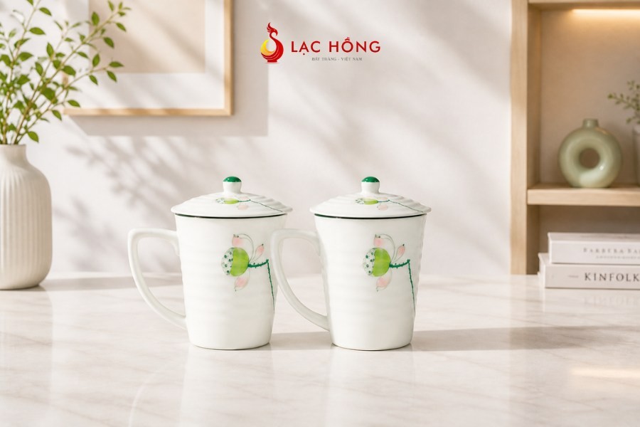 Mẫu ly sứ in logo cho doanh nghiệp