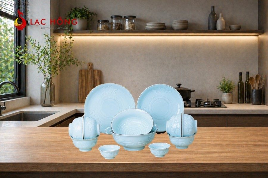 Sắp xếp gọn gàng, chăm sóc bát đĩa