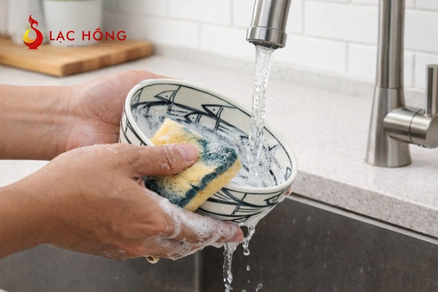 Vệ sinh chăm sóc bát đĩa