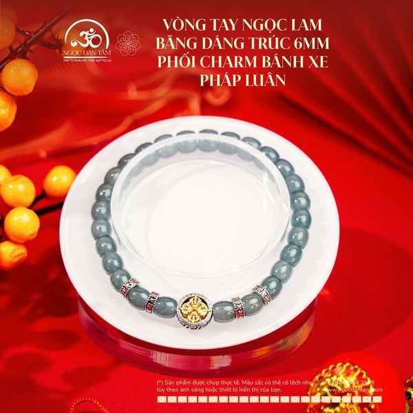 Quà tặng 8.3 Vòng Tay Ngọc Lam Dáng Trúc