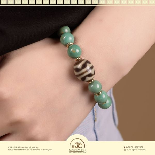 Ý nghĩa đá Dzi hoa văn sóng nước