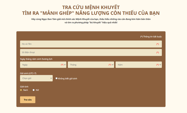cách xem mệnh khuyết