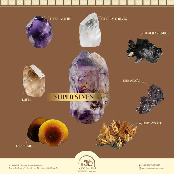 Cấu tạo của đá Super Seven