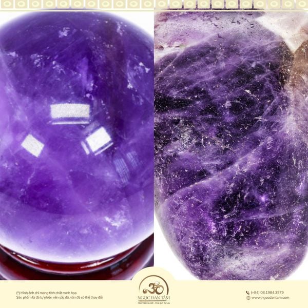 Dấu hiệu nhận biết thạch anh tím giả