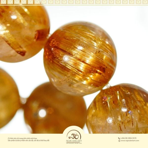 Nhận biết Thạch Anh Tóc thật qua cấu trúc sợi Rutile bên trong