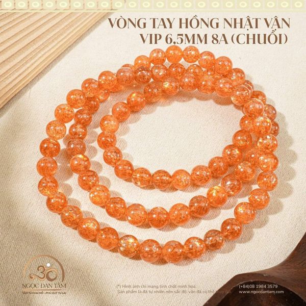 vòng tay thạch anh hồng cho người tuổi dần