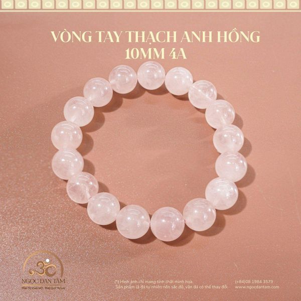 vòng tay thạch anh hồng cho người tuổi dần