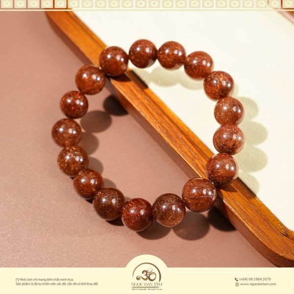 thạch anh tóc nâu đỏ