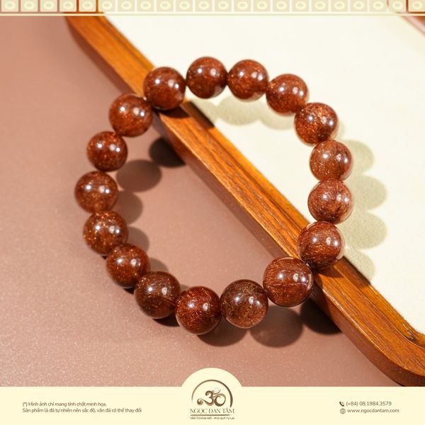 thạch anh tóc nâu đỏ