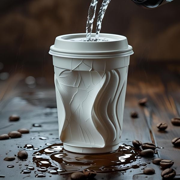 kiểm tra lớp chống thấm của cốc giấy bằng thử nghiệm thực tế